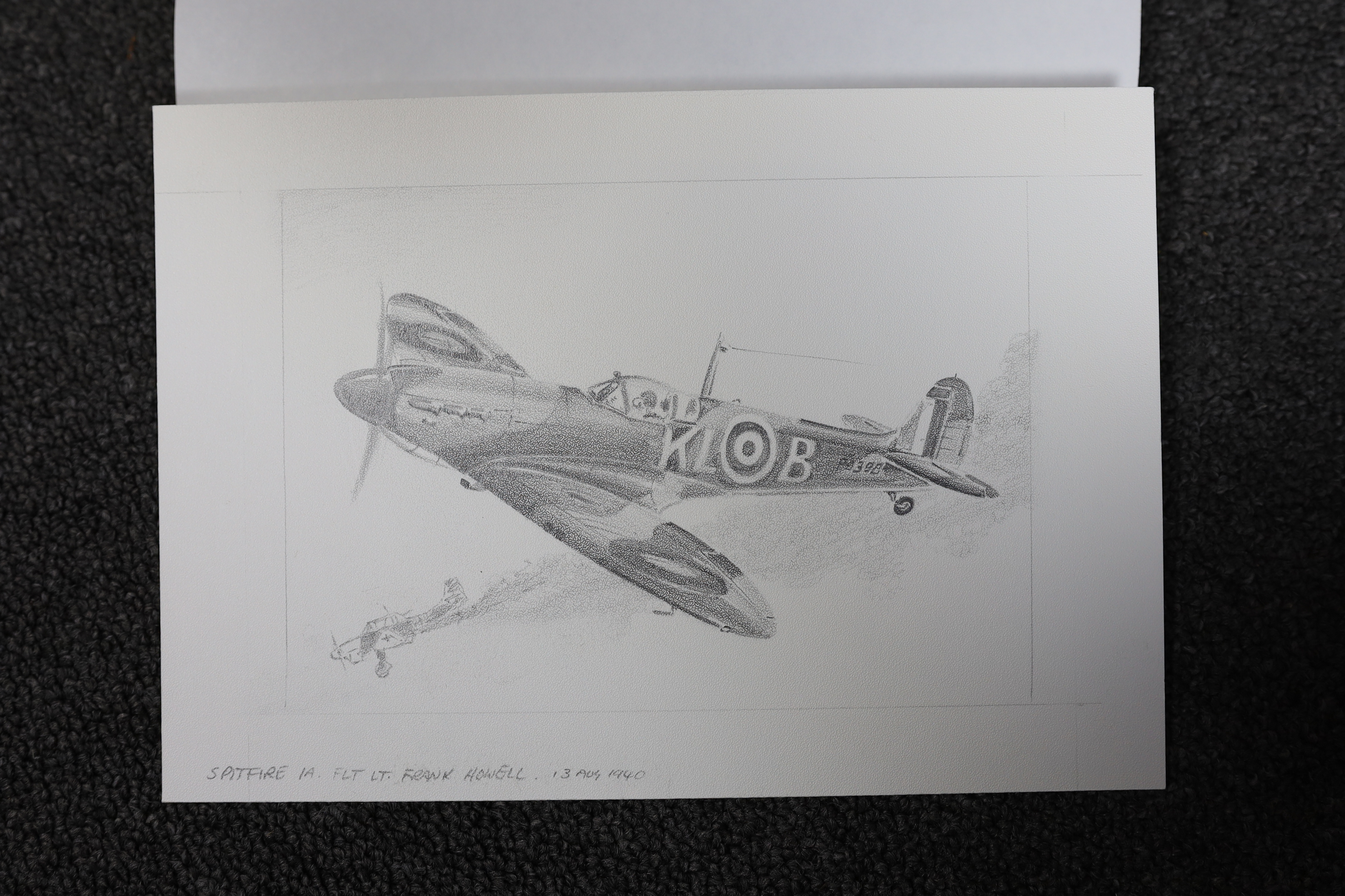 John Henry Batchelor MBE (1936-2019), Studies of military aircraft, gouache, watercolour and pencil (8), largest 25 x 53cm, unframed, Please note this lot attracts an additional import tax of 5% on the hammer price